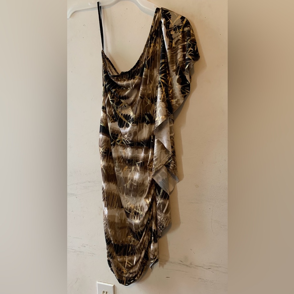 Body central one shoulder party dress size Large